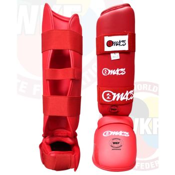 PKF APPROVED Shin in Step Karate Style RED