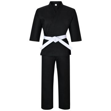 Heavyweight Karate Canvas Black Uniform