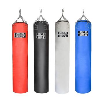 Muay Thai Filled 6 Ft 100 lbs Hanging Punching Heavy Bag for Home Gym Training, Kickboxing - Red